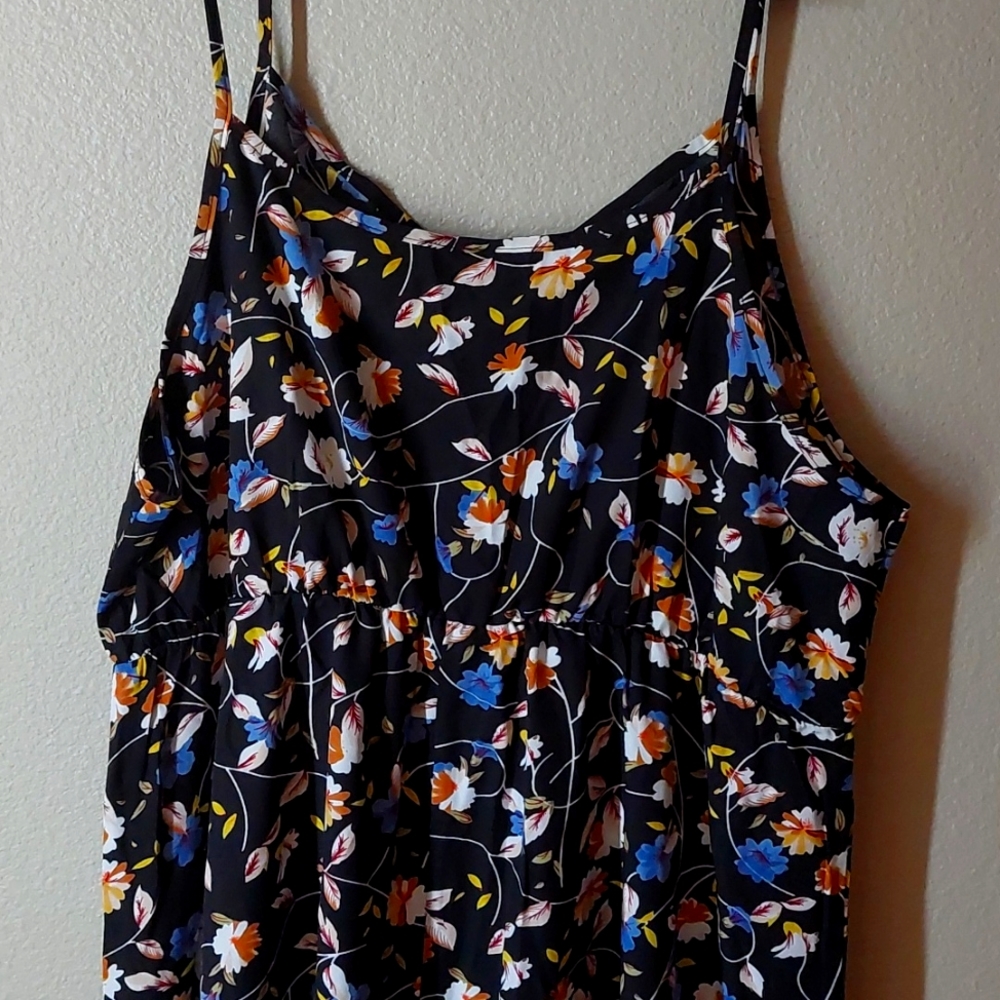 Flower printing dress